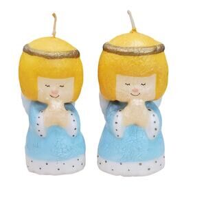 Vintage Angel Candles 1960s Beacon Hill and Co. (Set of 2), PRE-OWNED